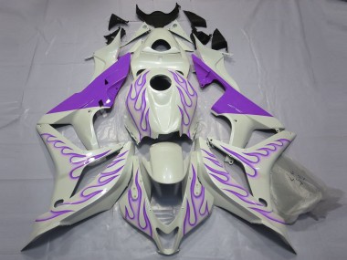 Viola Fiamma Su Bianco 2007-2008 CBR600RR Carena Moto