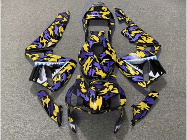 Viola & Giallo Camo 2003-2004 CBR600RR Carena Moto