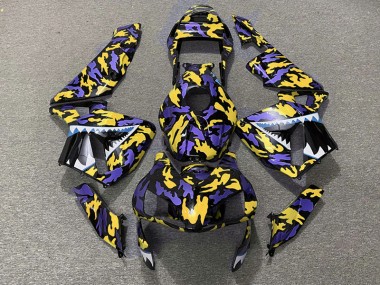 Viola & Giallo Camo 2003-2004 CBR600RR Carena Moto