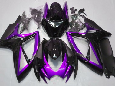 Viola Lucido & Nero 2006-2007 GSXR 600-750 Carena Moto