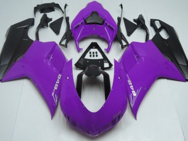 Viola Lucido & Nero 2007-2014 Ducati 848 1098 1198 Carena Moto