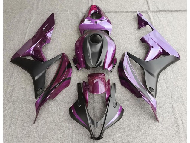 Viola & Nero Opaco 2007-2008 CBR600RR Carena Moto Viola & Nero Opaco 2007-2008 CBR600RR Carena Moto