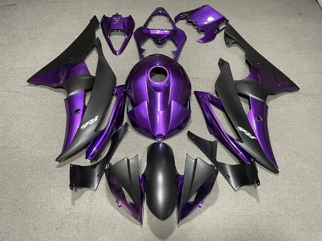 Viola & Nero Opaco & Loghi 2008-2016 R6 Carena Moto