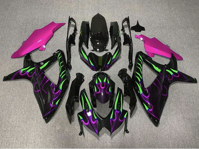 Viola & Verde Fiamma 2008-2010 GSXR 600-750 Carena Moto