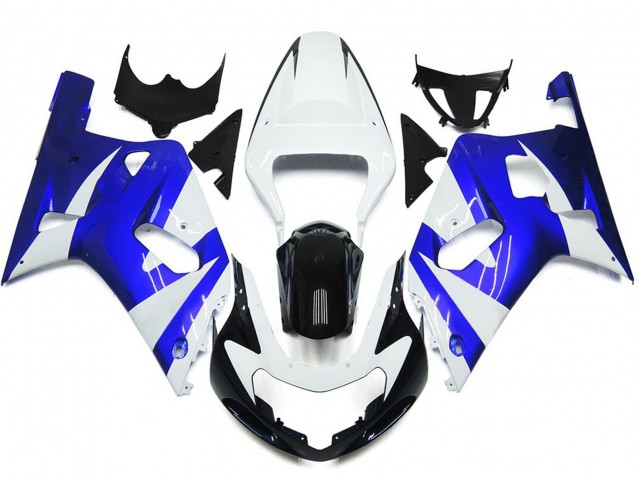 Vivace Stile Blu & Bianco OEM 2001-2003 GSXR 600-750 Carena Moto Vivace Stile Blu & Bianco OEM 2001-2003 GSXR 600-750 Carena Moto
